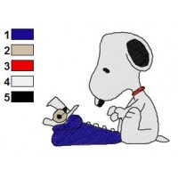 Snoopy Embroidery Design 9
